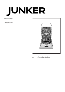 Manual Junker JK55X00IKE Dishwasher