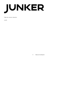 Mode d’emploi Junker JI36MT57 Table de cuisson