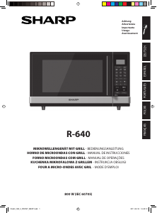 Bedienungsanleitung Sharp R-640 Mikrowelle