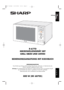 Bedienungsanleitung Sharp R-677D Mikrowelle