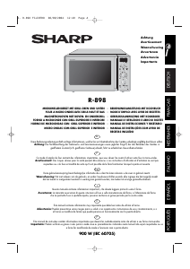 Bedienungsanleitung Sharp R-898 Mikrowelle