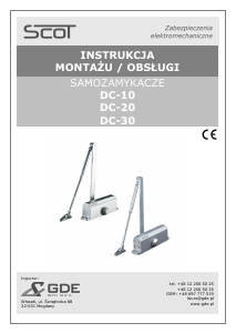 Instrukcja Scot DC-20 Samozamykacz
