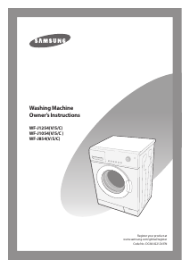 Manual Samsung WF-J854V Washing Machine