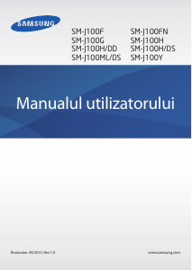 Manual Samsung SM-J100FN Galaxy J1 Telefon mobil