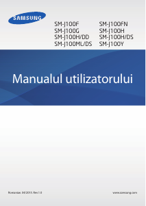 Manual Samsung SM-J100Y Galaxy J1 Telefon mobil