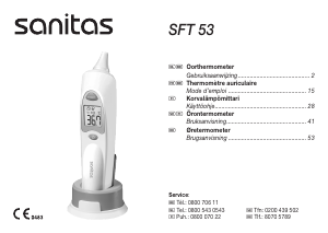 Bruksanvisning Sanitas SFT 53 Termometer