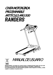 Manual de uso Randers ARG-500 Cinta de correr