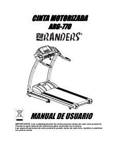 Manual de uso Randers ARG-770 Cinta de correr