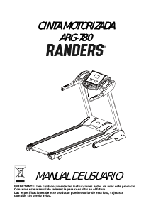 Manual de uso Randers ARG-780 Cinta de correr