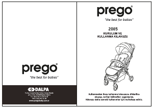 Kullanım kılavuzu Prego 2085 Katlanır bebek arabası