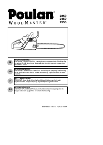 Käyttöohje Poulan 2450 WoodMaster Ketjusaha