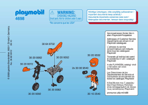 Bedienungsanleitung Playmobil set 4698 Special Kinder-Motocross