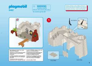 Manuale Playmobil set 6482 Pirates Forte con prigione