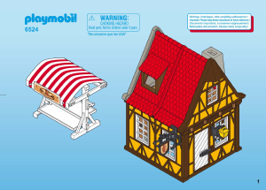 Brugsanvisning Playmobil set 6524 Old Houses Pottemagerværksted