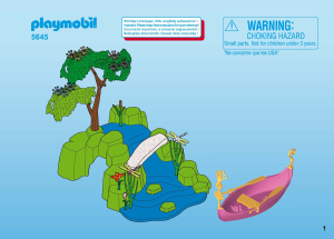 Instrukcja Playmobil set 5645 Fairy World Boat and island