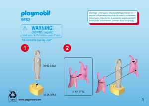 Manual Playmobil set 5652 City Life Fashion boutique carry case