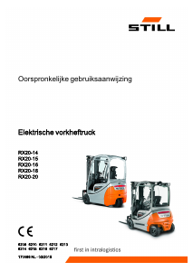 Handleiding Still RX20-18 Vorkheftruck