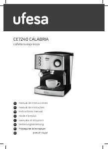 كتيب Ufesa CE7240 ماكينة عمل قهوة إسبريسو