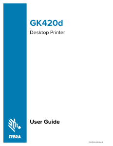 Handleiding Zebra GX420d Labelprinter