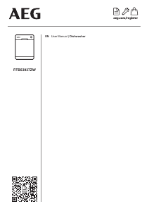 Manual AEG FFB53937ZW Dishwasher