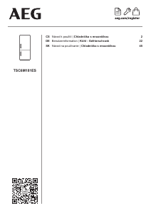 Návod AEG TSC6M181ES Chladnička s mrazničkou