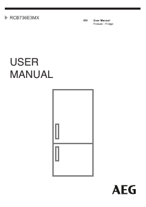 Manual AEG RCB736E3MX Fridge-Freezer