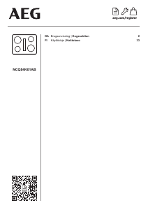 Käyttöohje AEG NCQ84K01AB Keittotaso