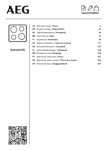 Manual AEG I84AV423FB Hob