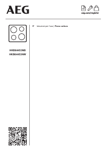 Manuale AEG HKB64453NW Piano cottura