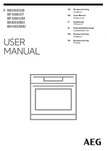 Manual AEG BKH8S8M0 Oven