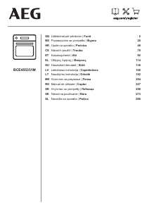 Manual AEG BCE455351M Cuptor