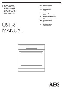 Manual AEG BKB8P0B0 Oven