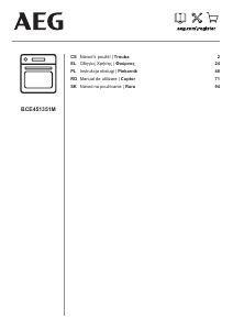 Manual AEG BCE451351M Cuptor