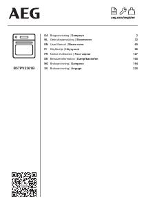 Bedienungsanleitung AEG B57PV2361B Backofen