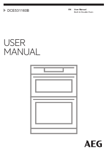 Manual AEG DCE531160B Oven