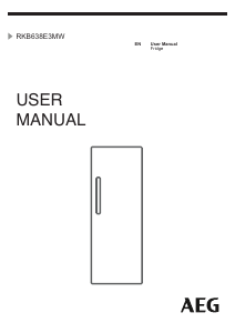 Manual AEG RKB638E3MW Refrigerator