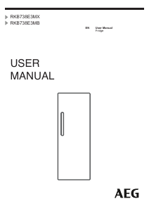 Manual AEG RKB738E3MB Refrigerator