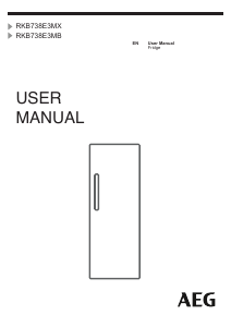 Manual AEG RKB738E3MX Refrigerator