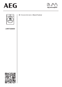 Bedienungsanleitung AEG LWR7G60690 Waschtrockner