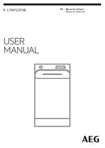 Manual AEG LTN7C373E Mașină de spălat