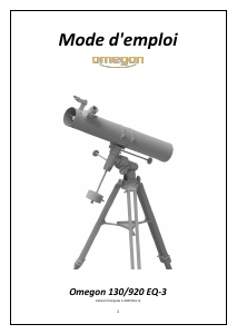 Mode d’emploi Omegon 130/920 EQ-3 Télescope