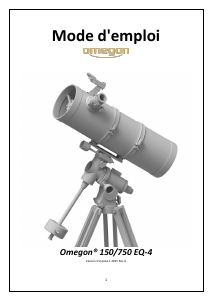 Mode d’emploi Omegon 150/750 EQ-4 Télescope