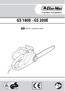 Käyttöohje Oleo-Mac GS 180E Ketjusaha