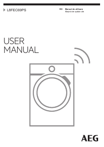 Manual AEG L8FEC69PS Mașină de spălat