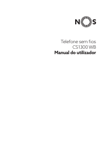 Manual NOS CS1300 WB Telefone sem fio