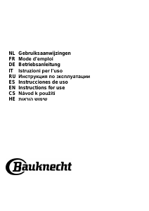 Manuál Bauknecht DBHVS 81 LT K/2 Odsavač par