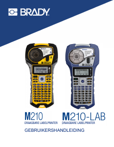 Handleiding Brady M210-LAB Labelprinter