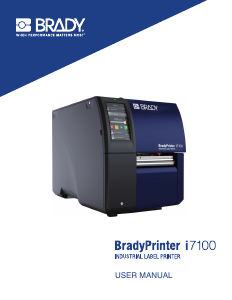 Handleiding Brady i7100 Labelprinter
