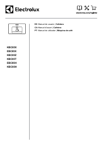 Manual de uso Electrolux EBC85H Máquina de café