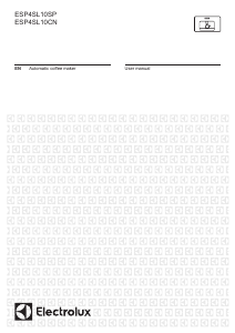Manual Electrolux ESP4SL10CN Coffee Machine